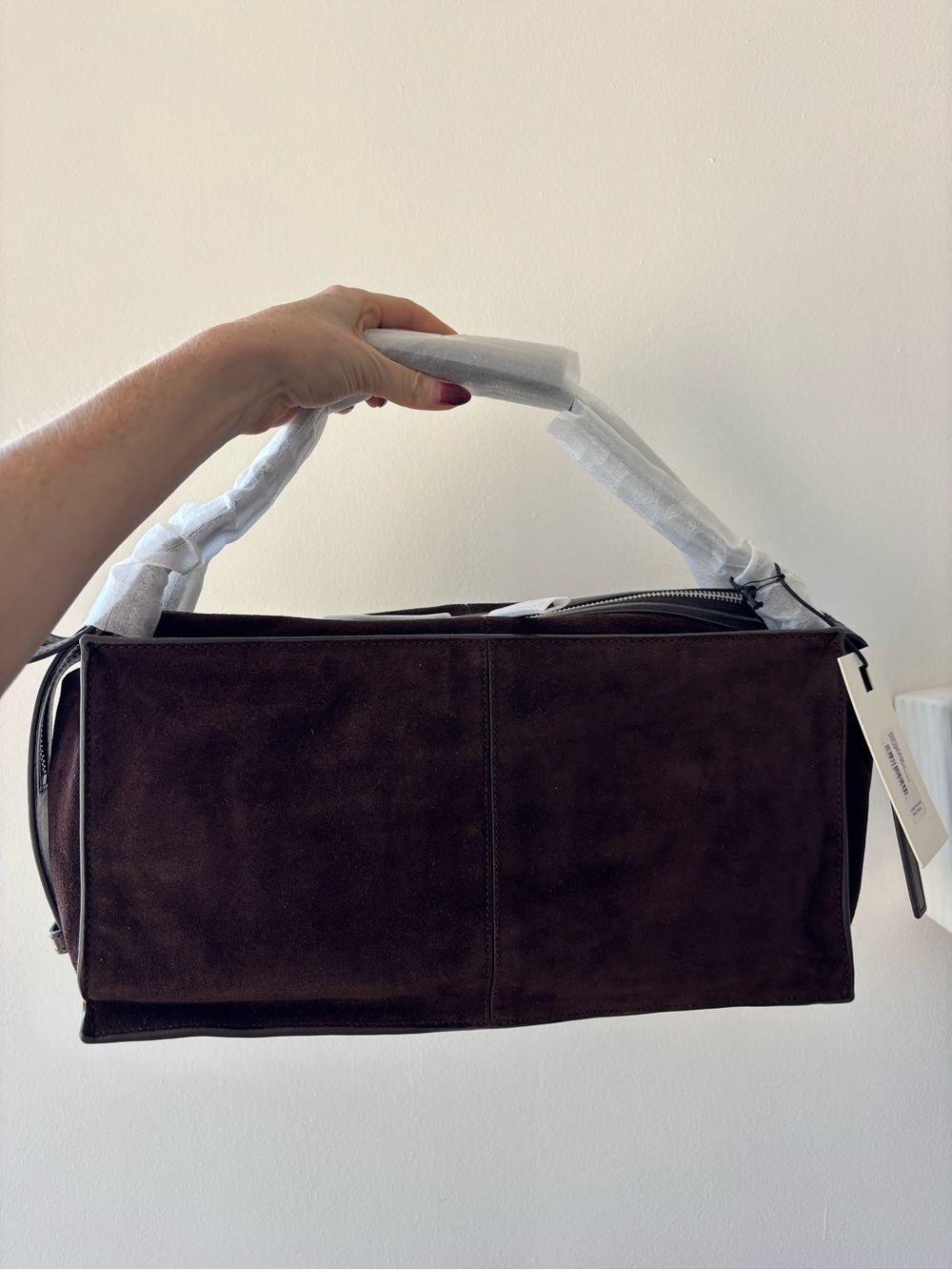 STAUD Harold Shoulder Bag - Espresso Suede - Picture 1 of 7